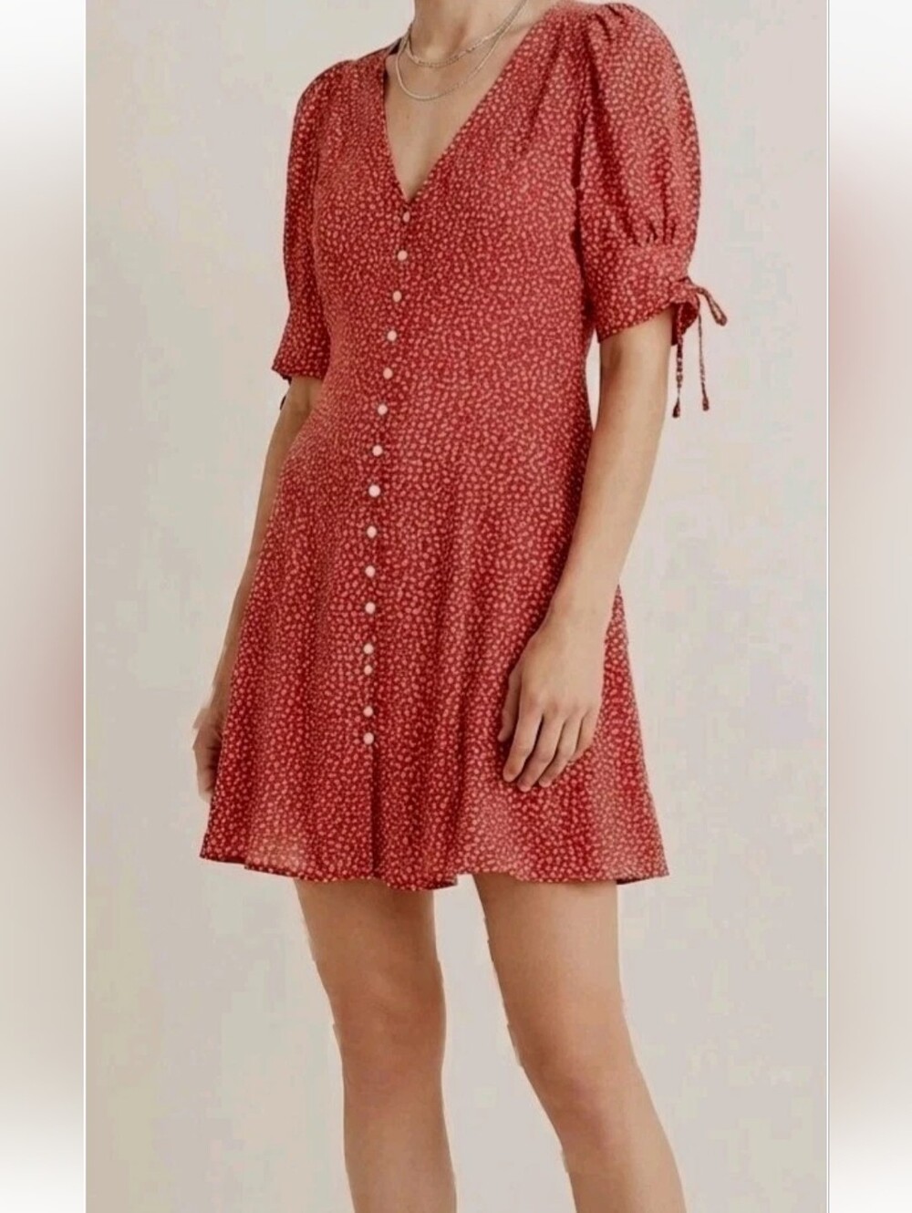Madewell Silk Button-Front Mini Dress in Park Picnic! Size 00